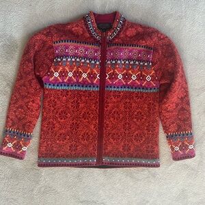 Zip front Sweater Jacket